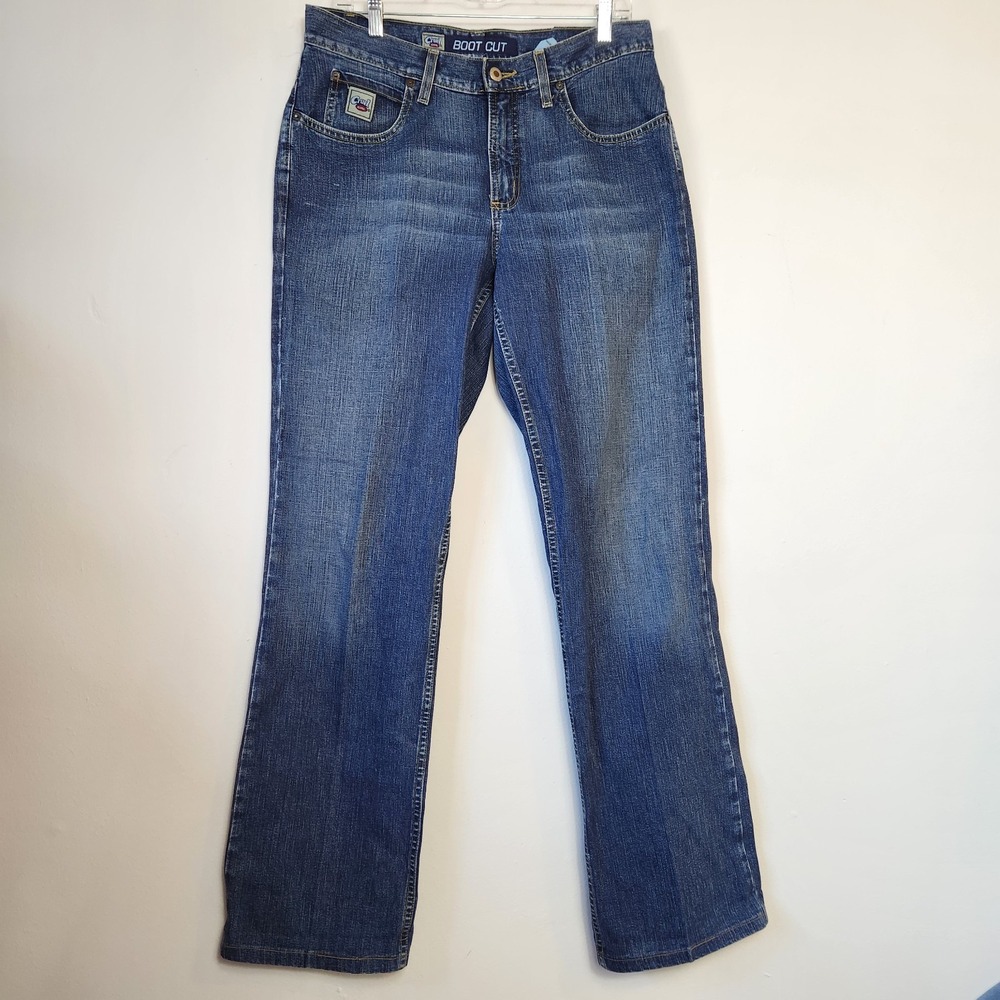 Cruel Girl Jeans 11 Long Bootcut Y2K Western Cowgirl Low Rise Whiskered Denim